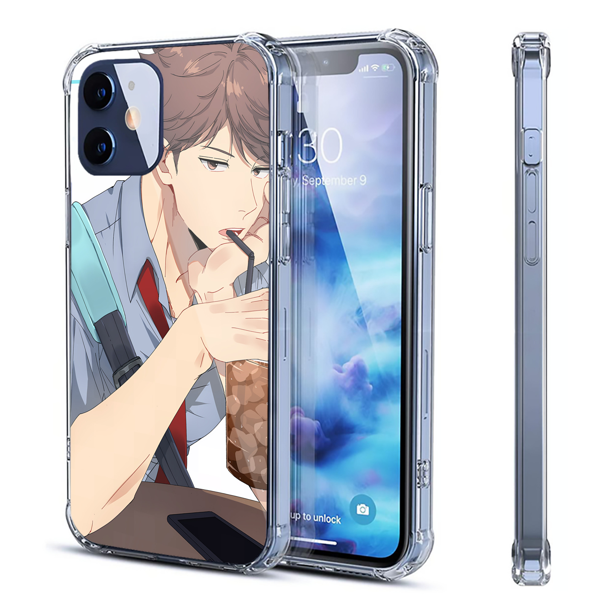 （画像用） ハイキュー!! Haikyu!! 【iPhone 12シリーズ対応】透明スマホケース（クリアソフトケース）